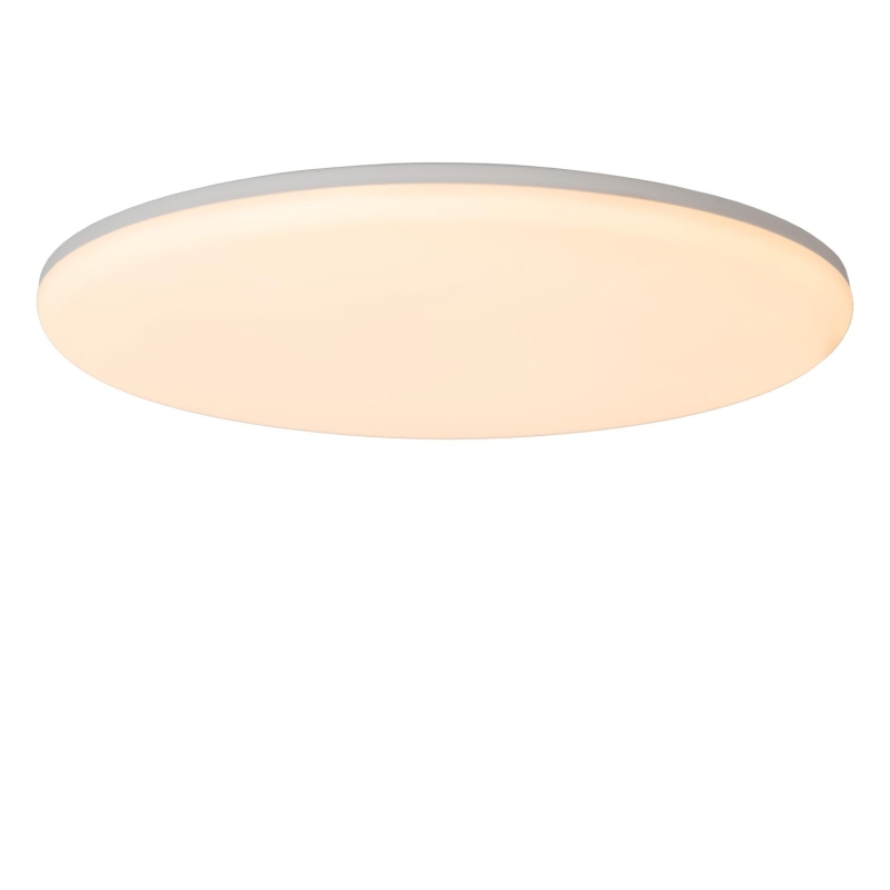 Lucide OLSON - Flush ceiling light Bathroom - Ø 45 cm - LED - CCT - 1x45W 3000K/6500K - IP44 - Opal